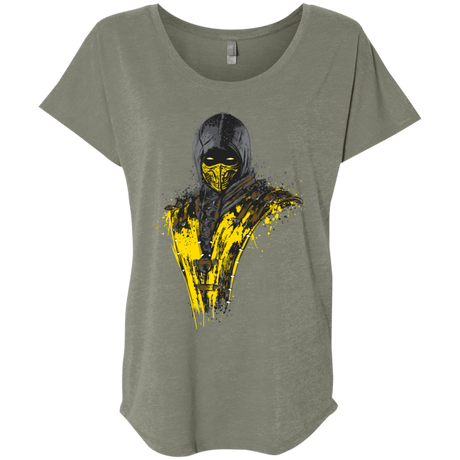 T-Shirts Venetian Grey / X-Small Mortal Fire Triblend Dolman Sleeve