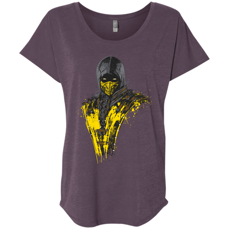 T-Shirts Vintage Purple / X-Small Mortal Fire Triblend Dolman Sleeve