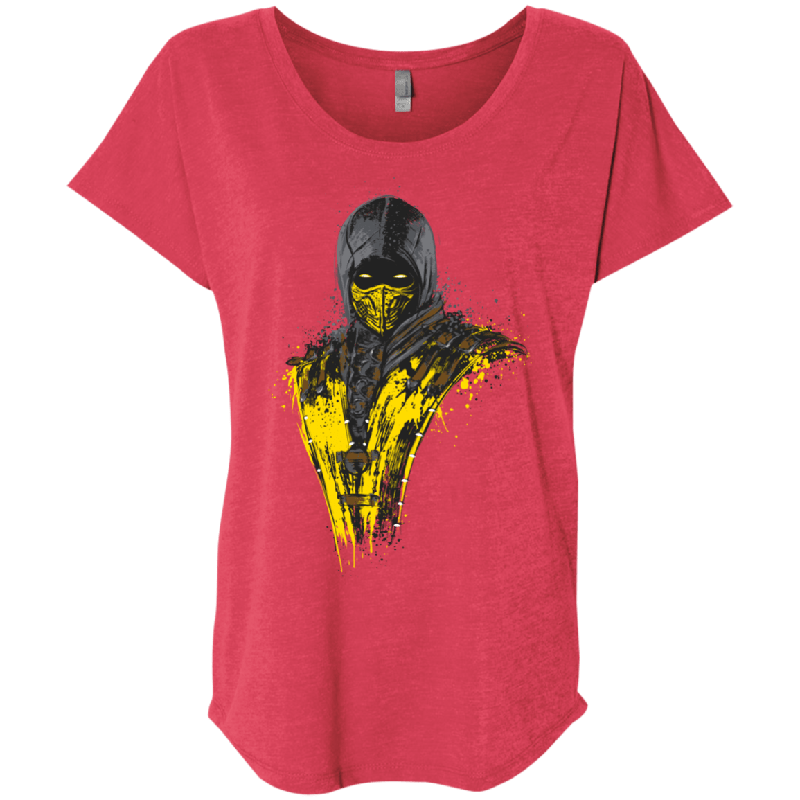 T-Shirts Vintage Red / X-Small Mortal Fire Triblend Dolman Sleeve