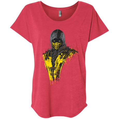 T-Shirts Vintage Red / X-Small Mortal Fire Triblend Dolman Sleeve