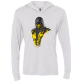 T-Shirts Heather White / X-Small Mortal Fire Triblend Long Sleeve Hoodie Tee