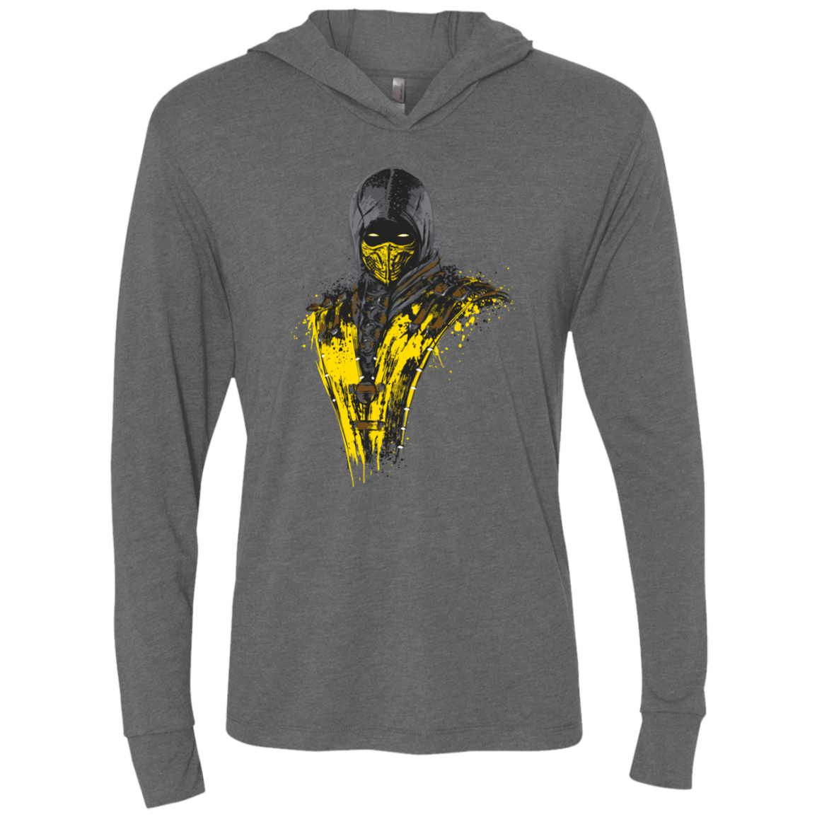 T-Shirts Premium Heather / X-Small Mortal Fire Triblend Long Sleeve Hoodie Tee