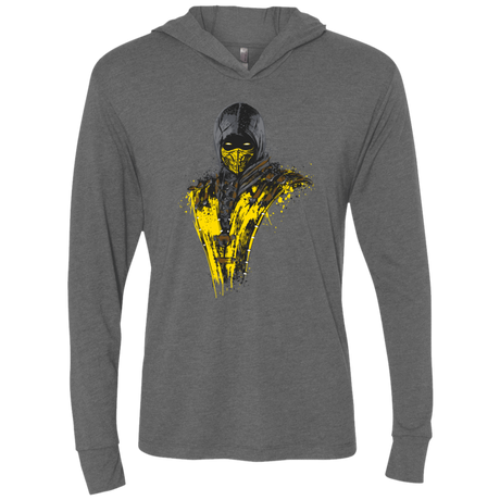 T-Shirts Premium Heather / X-Small Mortal Fire Triblend Long Sleeve Hoodie Tee