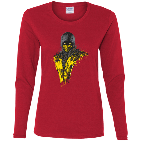 T-Shirts Red / S Mortal Fire Women's Long Sleeve T-Shirt