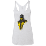 T-Shirts Heather White / X-Small Mortal Fire Women's Triblend Racerback Tank