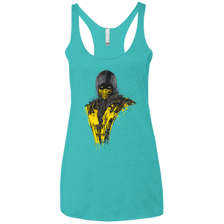 T-Shirts Tahiti Blue / X-Small Mortal Fire Women's Triblend Racerback Tank