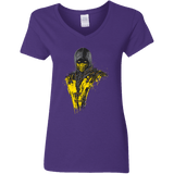 T-Shirts Purple / S Mortal Fire Women's V-Neck T-Shirt