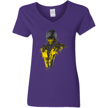 T-Shirts Purple / S Mortal Fire Women's V-Neck T-Shirt