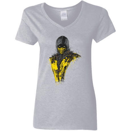 T-Shirts Sport Grey / S Mortal Fire Women's V-Neck T-Shirt