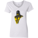 T-Shirts White / S Mortal Fire Women's V-Neck T-Shirt