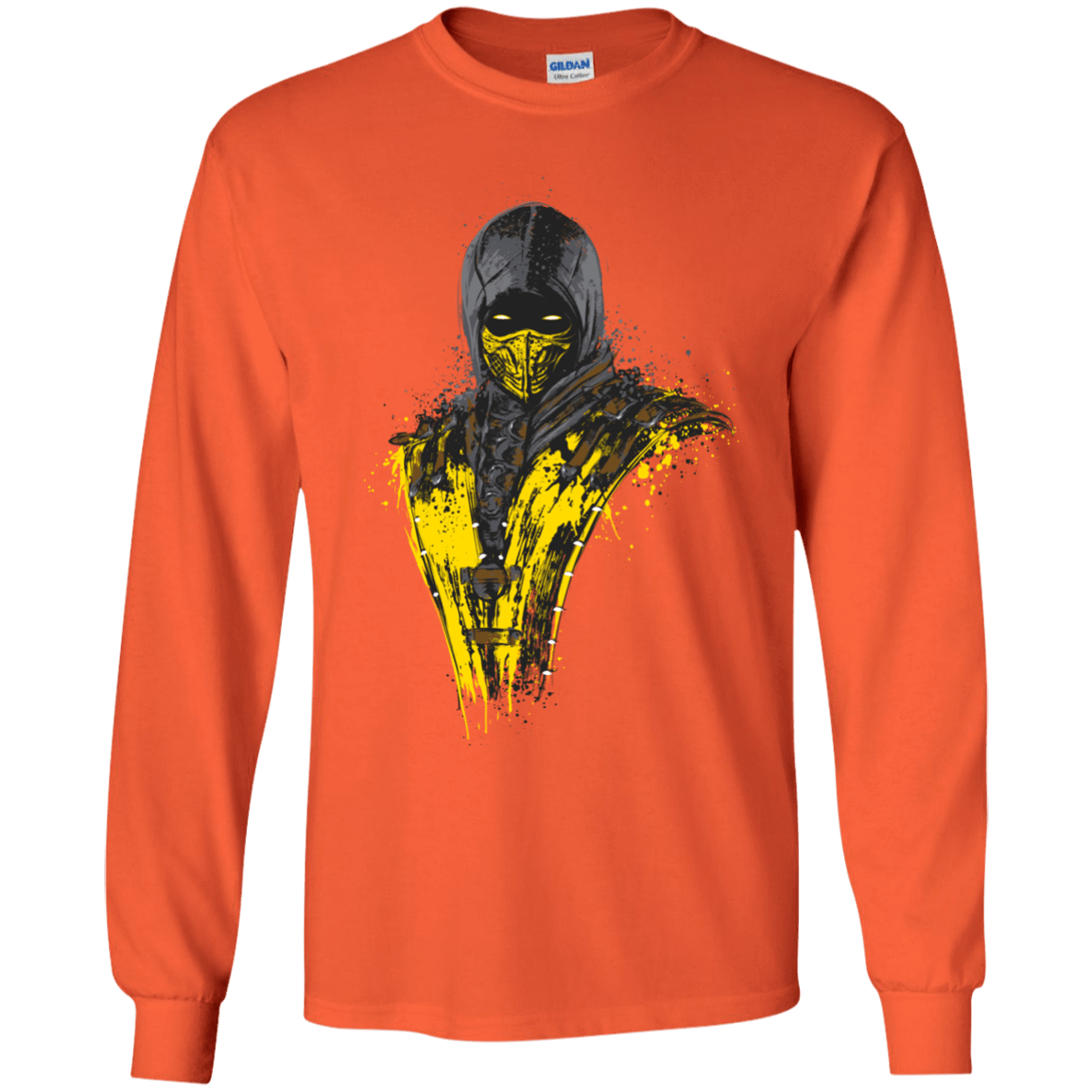 T-Shirts Orange / YS Mortal Fire Youth Long Sleeve T-Shirt