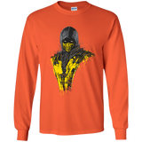 T-Shirts Orange / YS Mortal Fire Youth Long Sleeve T-Shirt