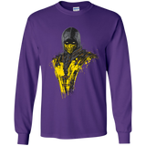 T-Shirts Purple / YS Mortal Fire Youth Long Sleeve T-Shirt