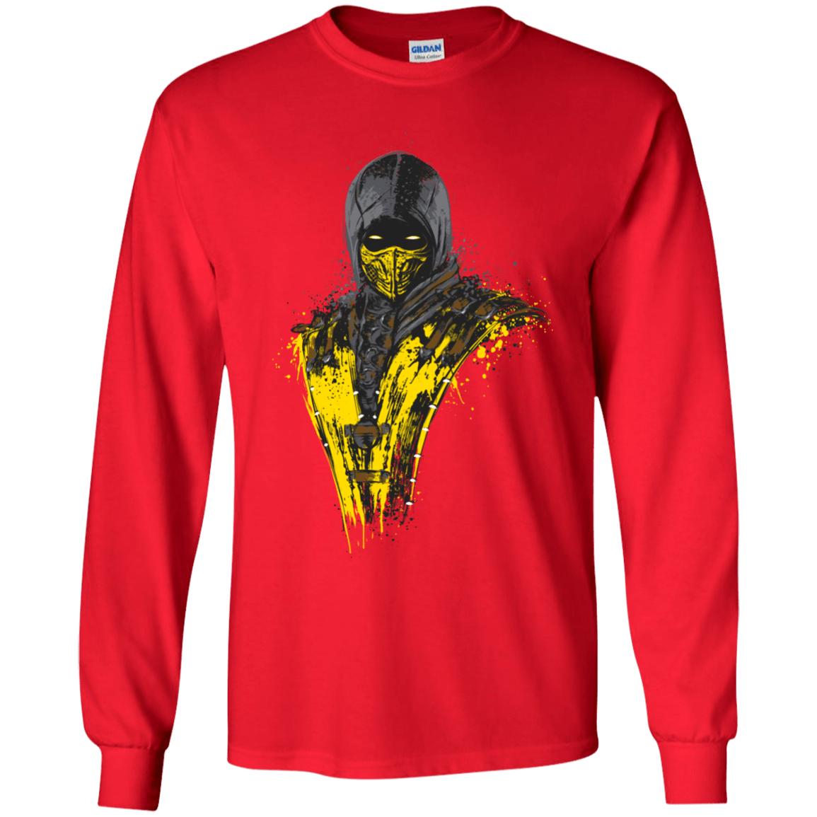 T-Shirts Red / YS Mortal Fire Youth Long Sleeve T-Shirt