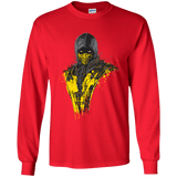 T-Shirts Red / YS Mortal Fire Youth Long Sleeve T-Shirt