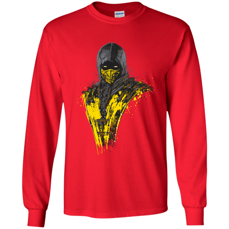 T-Shirts Red / YS Mortal Fire Youth Long Sleeve T-Shirt