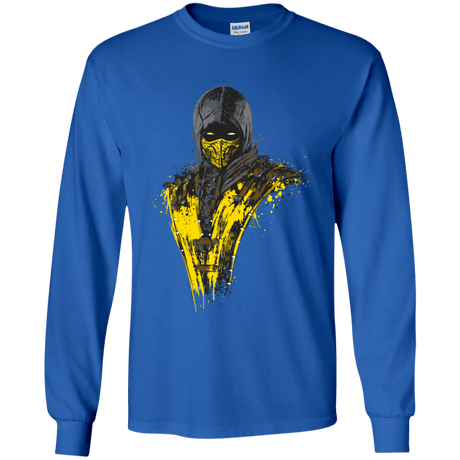 T-Shirts Royal / YS Mortal Fire Youth Long Sleeve T-Shirt