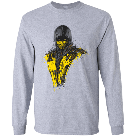 T-Shirts Sport Grey / YS Mortal Fire Youth Long Sleeve T-Shirt