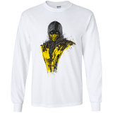 T-Shirts White / YS Mortal Fire Youth Long Sleeve T-Shirt