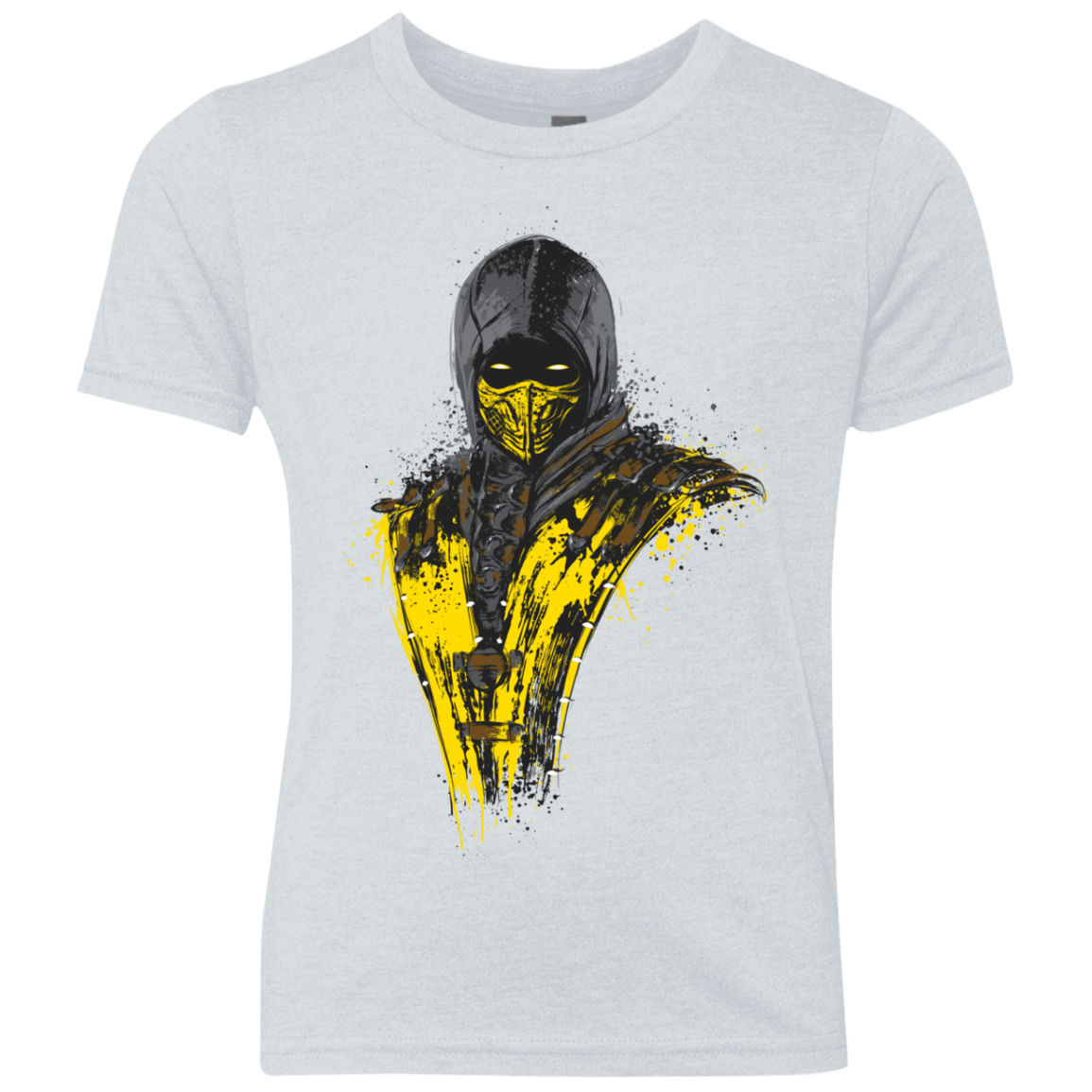 T-Shirts Heather White / YXS Mortal Fire Youth Triblend T-Shirt