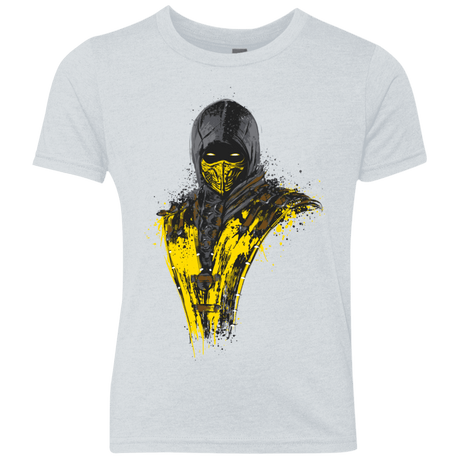 T-Shirts Heather White / YXS Mortal Fire Youth Triblend T-Shirt