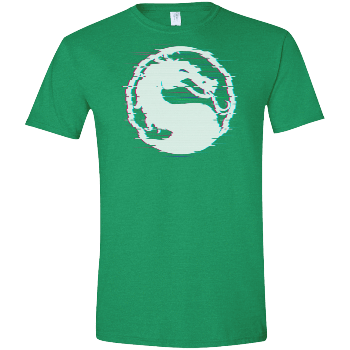 T-Shirts Heather Irish Green / S Mortal Glitch Men's Semi-Fitted Softstyle