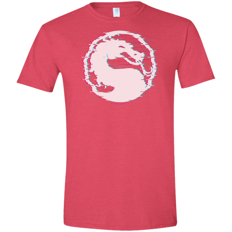 T-Shirts Heather Red / S Mortal Glitch Men's Semi-Fitted Softstyle