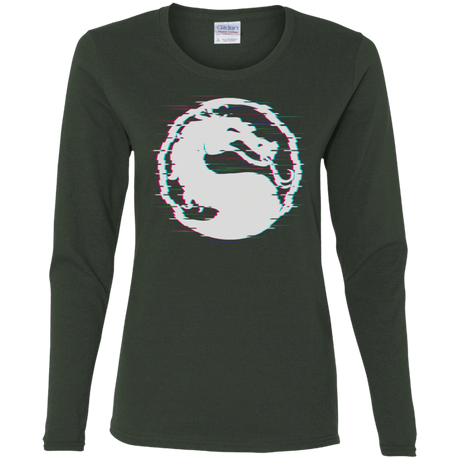 T-Shirts Forest / S Mortal Glitch Women's Long Sleeve T-Shirt