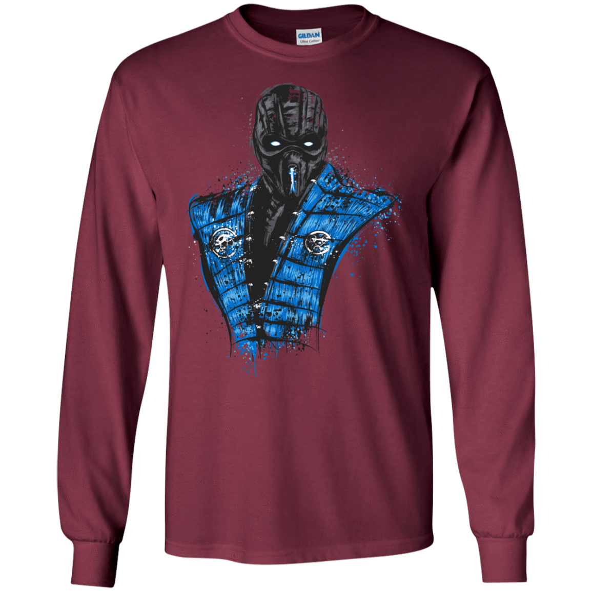 T-Shirts Maroon / S Mortal Ice Men's Long Sleeve T-Shirt