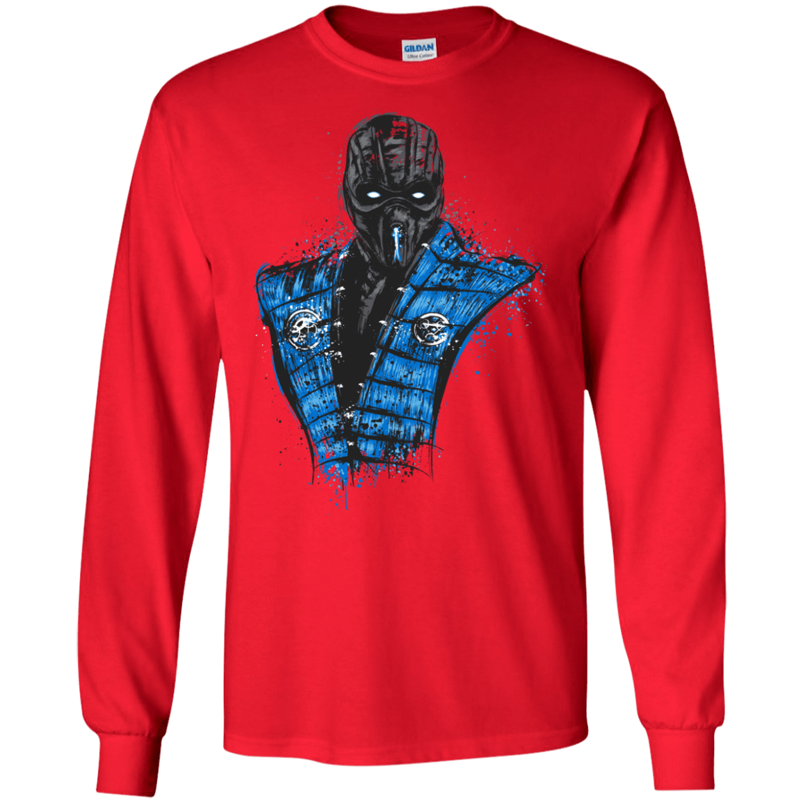 T-Shirts Red / S Mortal Ice Men's Long Sleeve T-Shirt