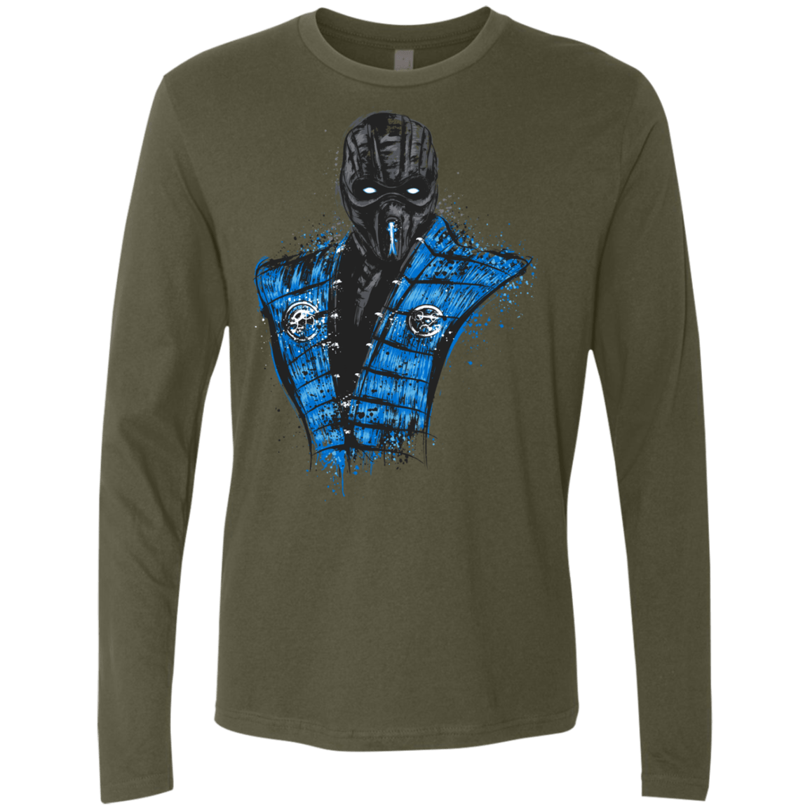 T-Shirts Military Green / S Mortal Ice Men's Premium Long Sleeve