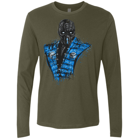T-Shirts Military Green / S Mortal Ice Men's Premium Long Sleeve
