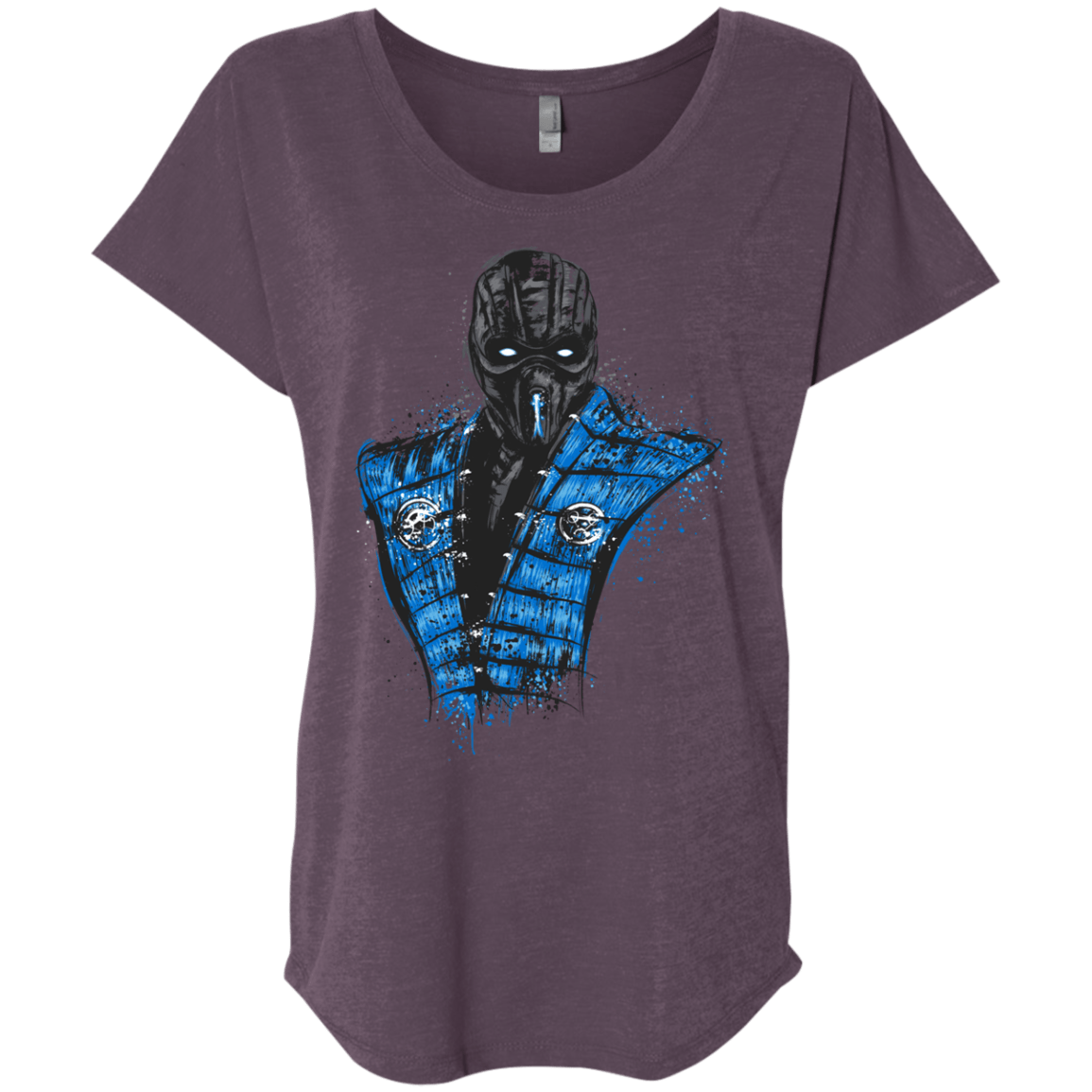 T-Shirts Vintage Purple / X-Small Mortal Ice Triblend Dolman Sleeve