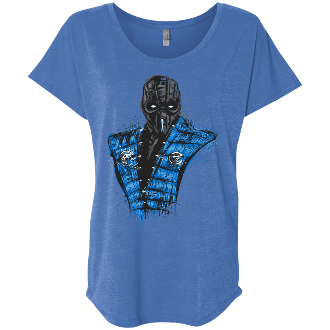 T-Shirts Vintage Royal / X-Small Mortal Ice Triblend Dolman Sleeve