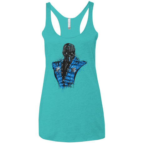 T-Shirts Tahiti Blue / X-Small Mortal Ice Women's Triblend Racerback Tank