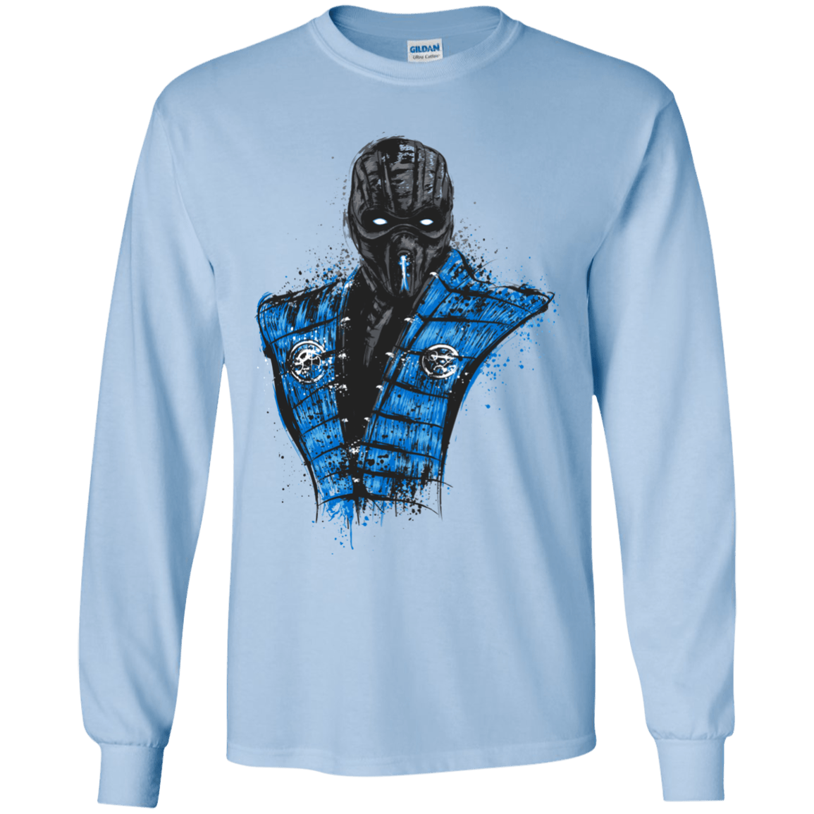 T-Shirts Light Blue / YS Mortal Ice Youth Long Sleeve T-Shirt