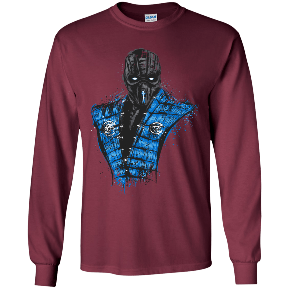 T-Shirts Maroon / YS Mortal Ice Youth Long Sleeve T-Shirt