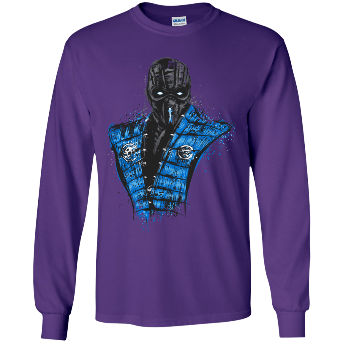 T-Shirts Purple / YS Mortal Ice Youth Long Sleeve T-Shirt