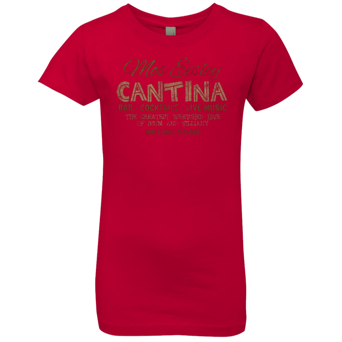 T-Shirts Red / YXS Mos Eisley Cantina Girls Premium T-Shirt
