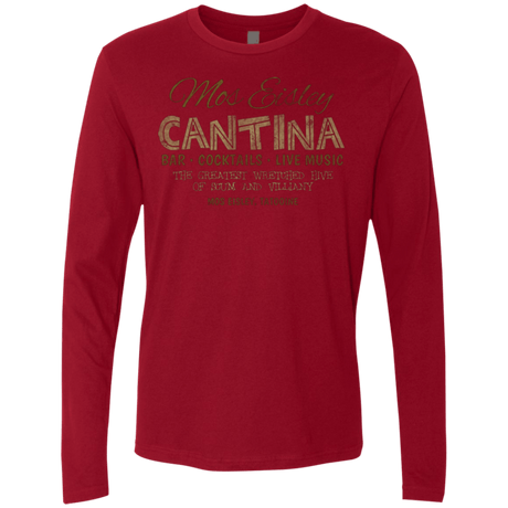 T-Shirts Cardinal / Small Mos Eisley Cantina Men's Premium Long Sleeve
