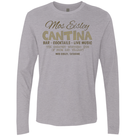 T-Shirts Heather Grey / Small Mos Eisley Cantina Men's Premium Long Sleeve