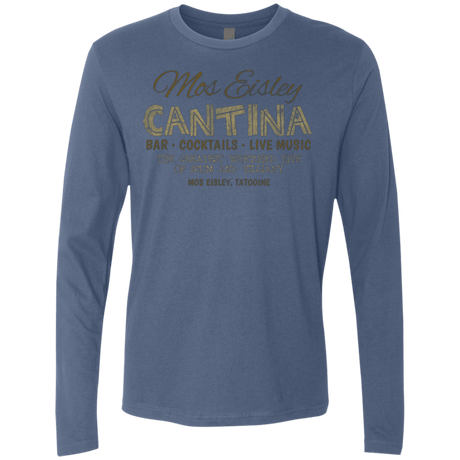 T-Shirts Indigo / Small Mos Eisley Cantina Men's Premium Long Sleeve