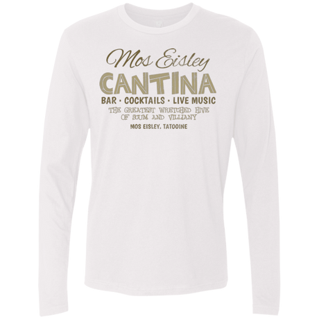 T-Shirts White / Small Mos Eisley Cantina Men's Premium Long Sleeve