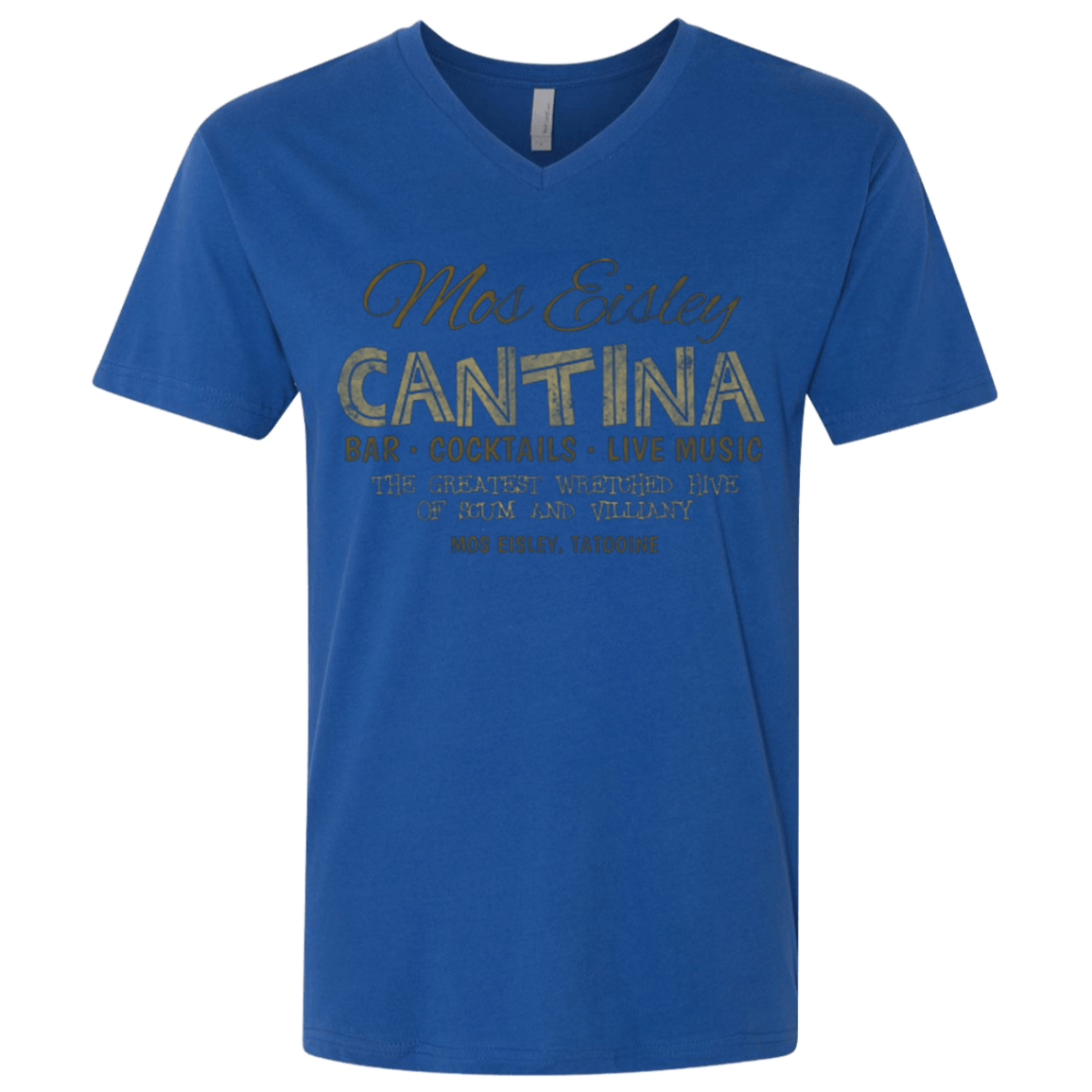 T-Shirts Royal / X-Small Mos Eisley Cantina Men's Premium V-Neck