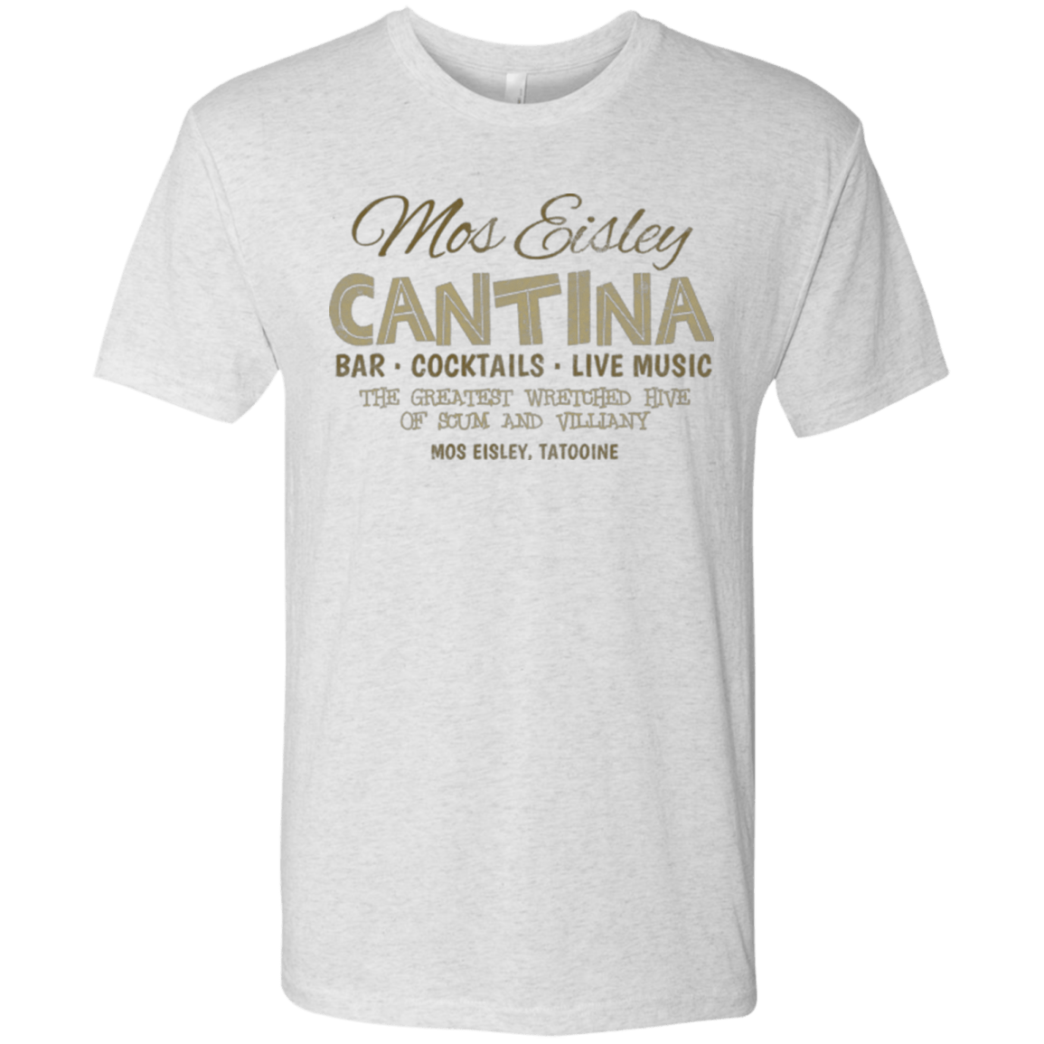 T-Shirts Heather White / Small Mos Eisley Cantina Men's Triblend T-Shirt