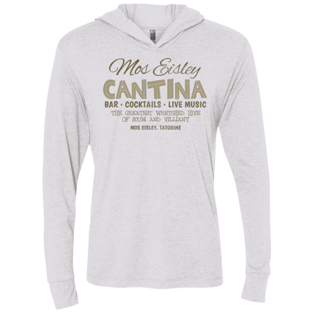 T-Shirts Heather White / X-Small Mos Eisley Cantina Triblend Long Sleeve Hoodie Tee