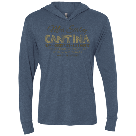 T-Shirts Indigo / X-Small Mos Eisley Cantina Triblend Long Sleeve Hoodie Tee