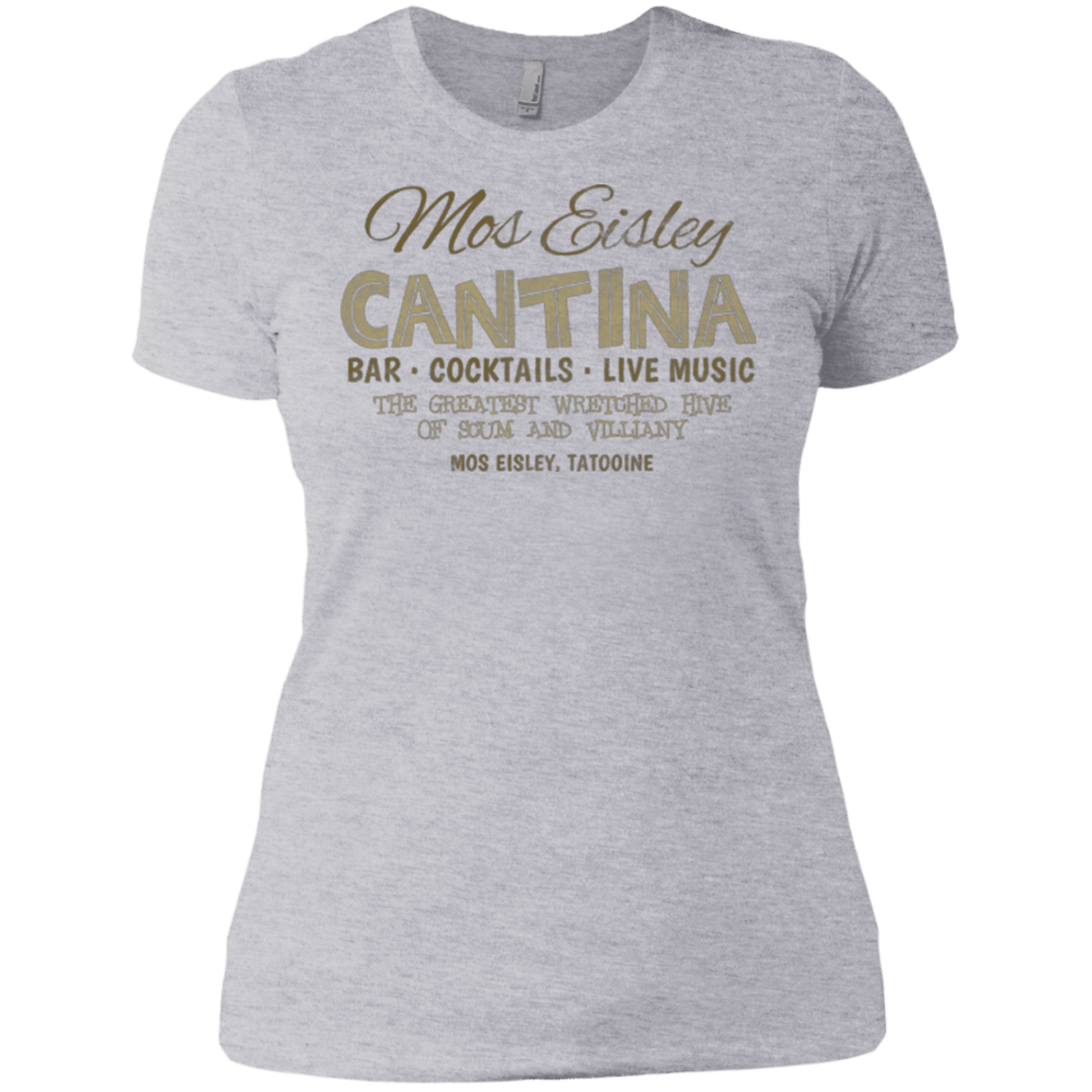 T-Shirts Heather Grey / X-Small Mos Eisley Cantina Women's Premium T-Shirt