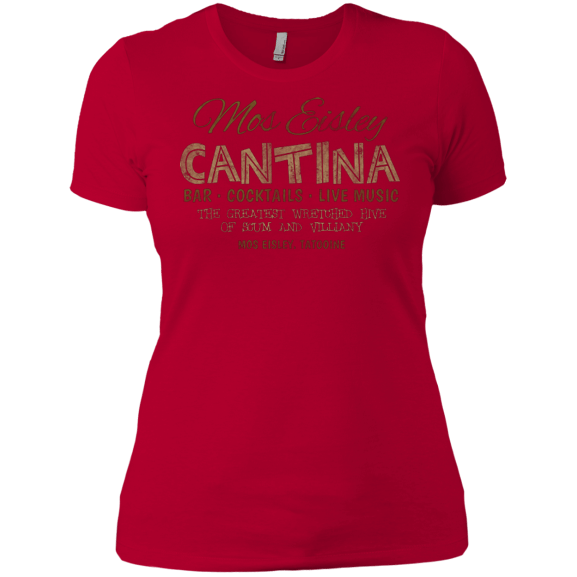 T-Shirts Red / X-Small Mos Eisley Cantina Women's Premium T-Shirt