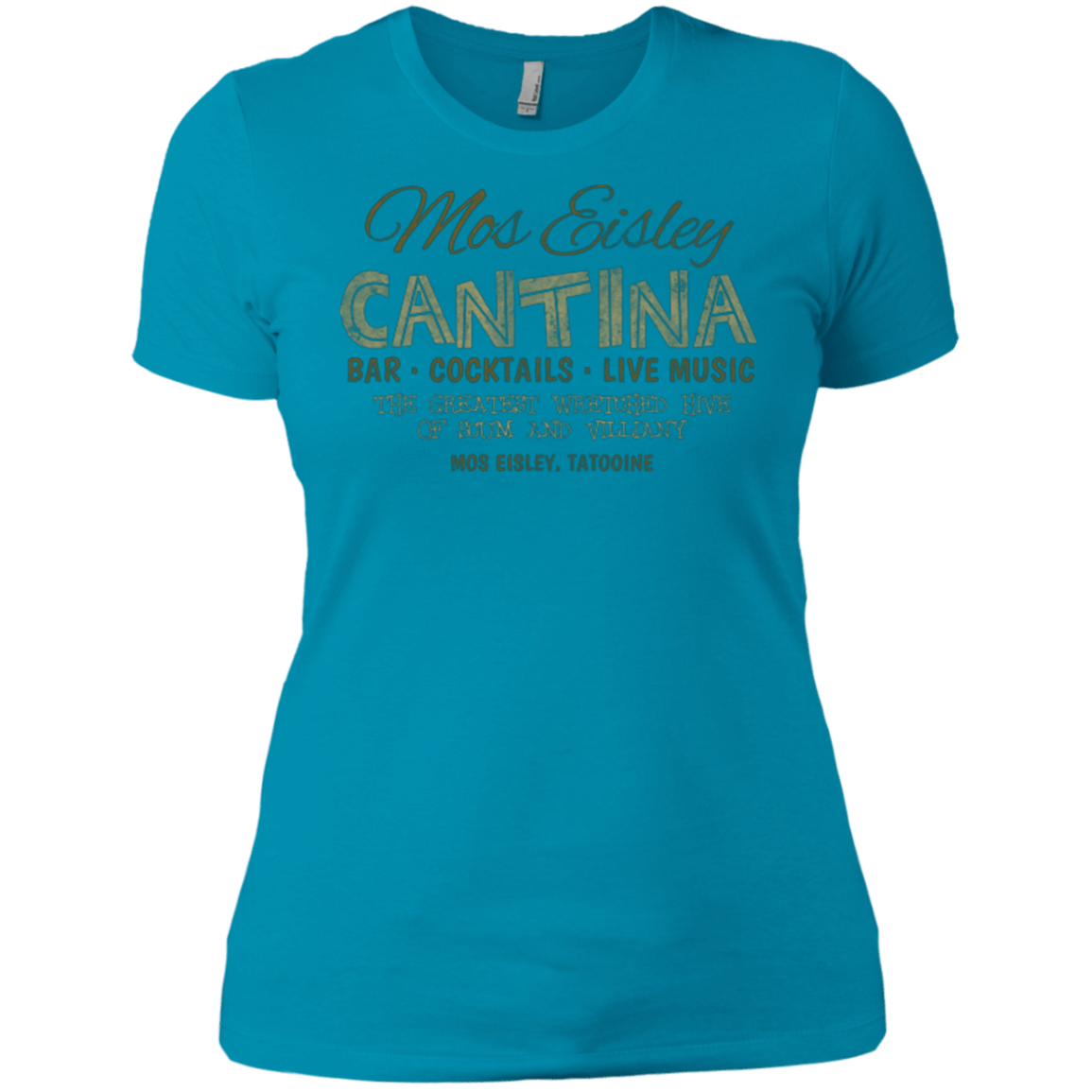 T-Shirts Turquoise / X-Small Mos Eisley Cantina Women's Premium T-Shirt